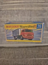 matchbox superfast lesney NO 26 GMC TIPPER TRUCK repro box