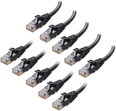 Cable Matters 10er-Pack Snagless 10 Gigabit Cat 6 Lan Kabel kurz 30cm