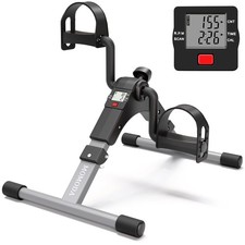 Pedal Exerciser Desk Exercise Bike Leg and Arm Exercise Bike with LCD Monitor...