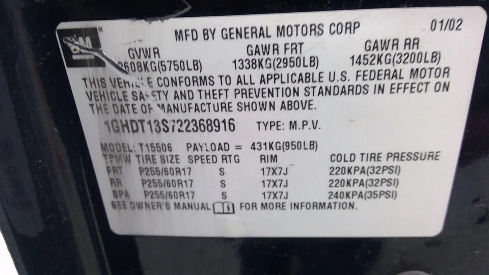 Conjunto de palanca de cambios de transmisión automática usado se adapta a: Oldsmobile Bravada 2002 Foto 4 de 4