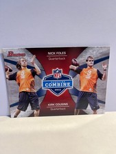2012 Bowman #CC-FC Nick Foles / Kirk Cousins Combine Competition