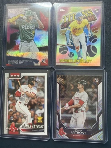 2026 Topps Series 1 Roman Anthony Boston Red Sox Rookie Card Lot 4. Wave SP!!