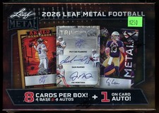 2026 Leaf Metal Football Hobby Box Factory Sealed