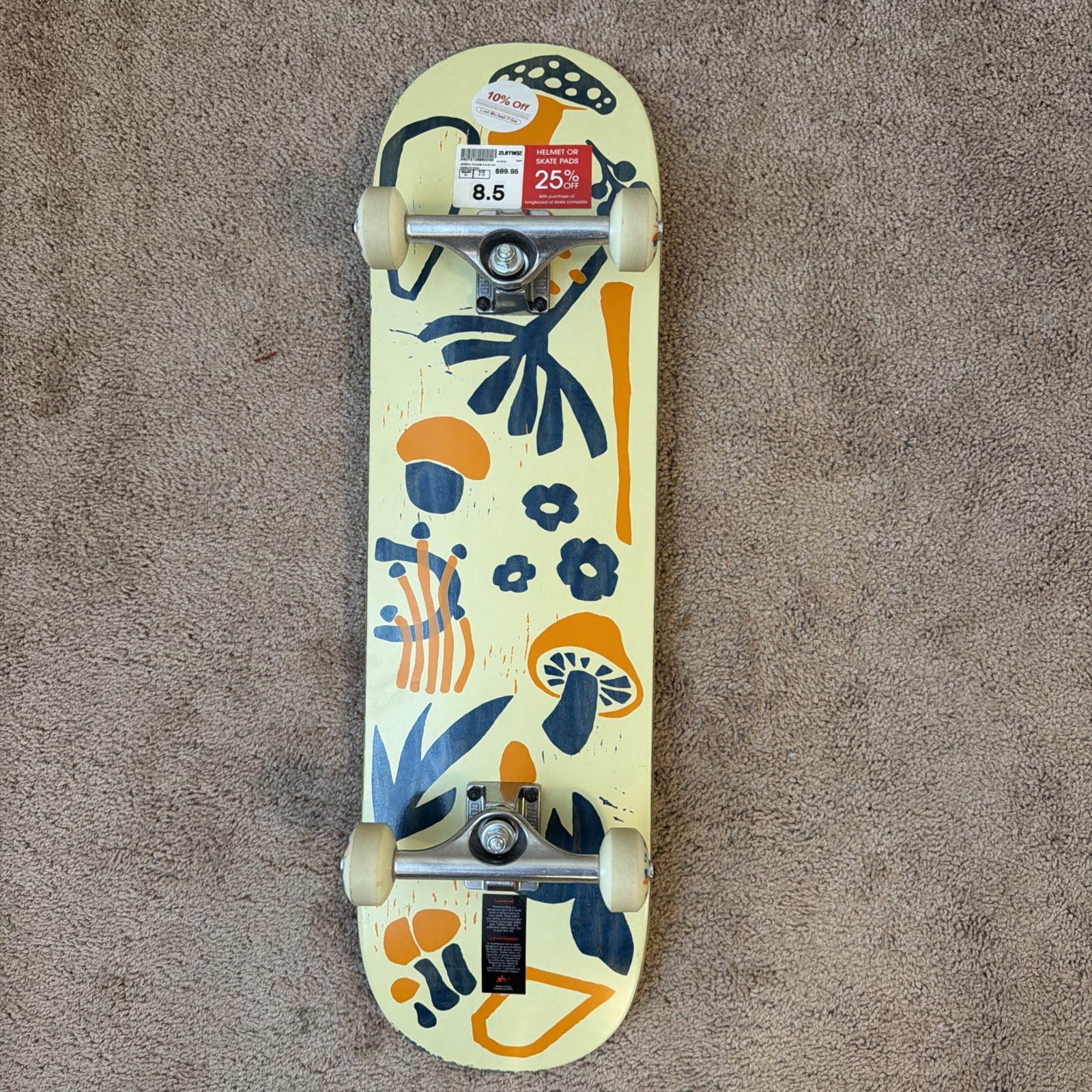 Green Thumb Skateboard Complete 8.5