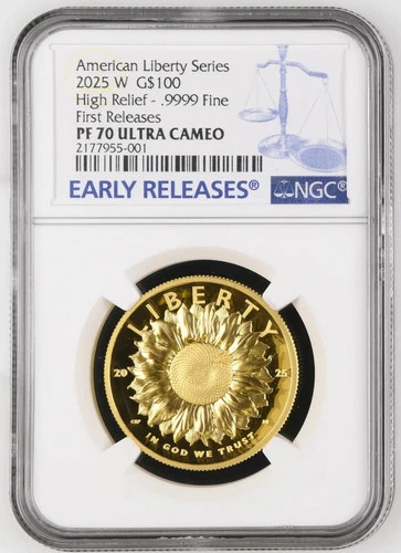2025 W American Liberty Gold NGC PF-70 ULTRA CAMEO High Relief  First Releases