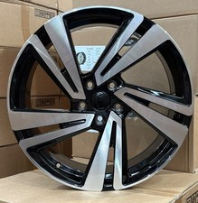 4 x 18" SEAT LEON 2005-2026 GLOSS BLACK/POLISHED NEVADA DESIGN 7.5J ALLOY WHEELS