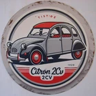 ALUMINIUM PLATE IN 2D 2CV - Ref.43