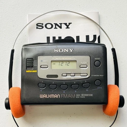SONY Walkman WM-FX405 AM/FM Cassette Player - New Belt - Reconditioned