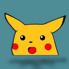 Funny Pikachu Peeker Sticker – Pokémon Vinyl Decal (3–8" Wide) | Glossy USA