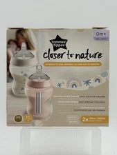 Tommee Tippee Closer to Nature Soft Feel Silicone Baby Bottles (9oz, 2 Count)