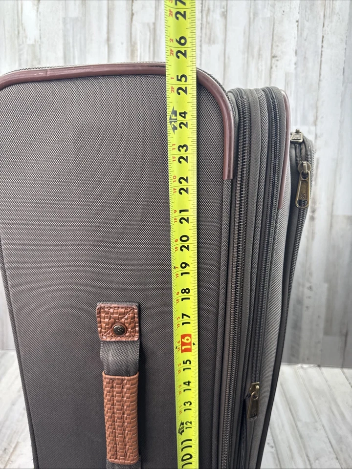 Tommy Bahama Suitcase Rolling Luggage Travel Bag 25”X 18"  Expandable  Canvas - Image 4 of 4