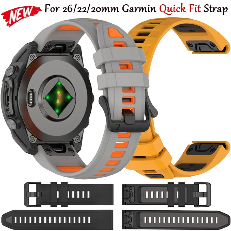 26/22/20mm Quickfit Band for Garmin Fenix E/8/7/7S/7Pro/7X/7X Pro/Epix Pro  Strap