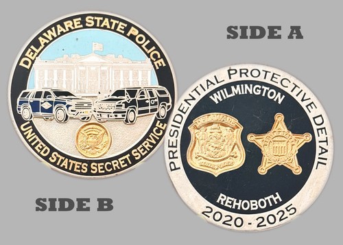 Delaware State Police Presidential Detail 2020-2025 Challenge Coin 1#27