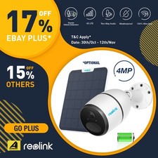 Reolink Smart 4MP 4G LTE Battery Security Camera Person/Vehicle Detection GoPlus