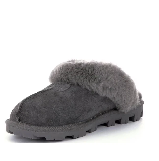 LO ÚLTIMO UGG Coquette Gamuza Firma Logo Detalle Clima Frío Zapatillas - Gris NUEVAS WI Foto 4 de 4