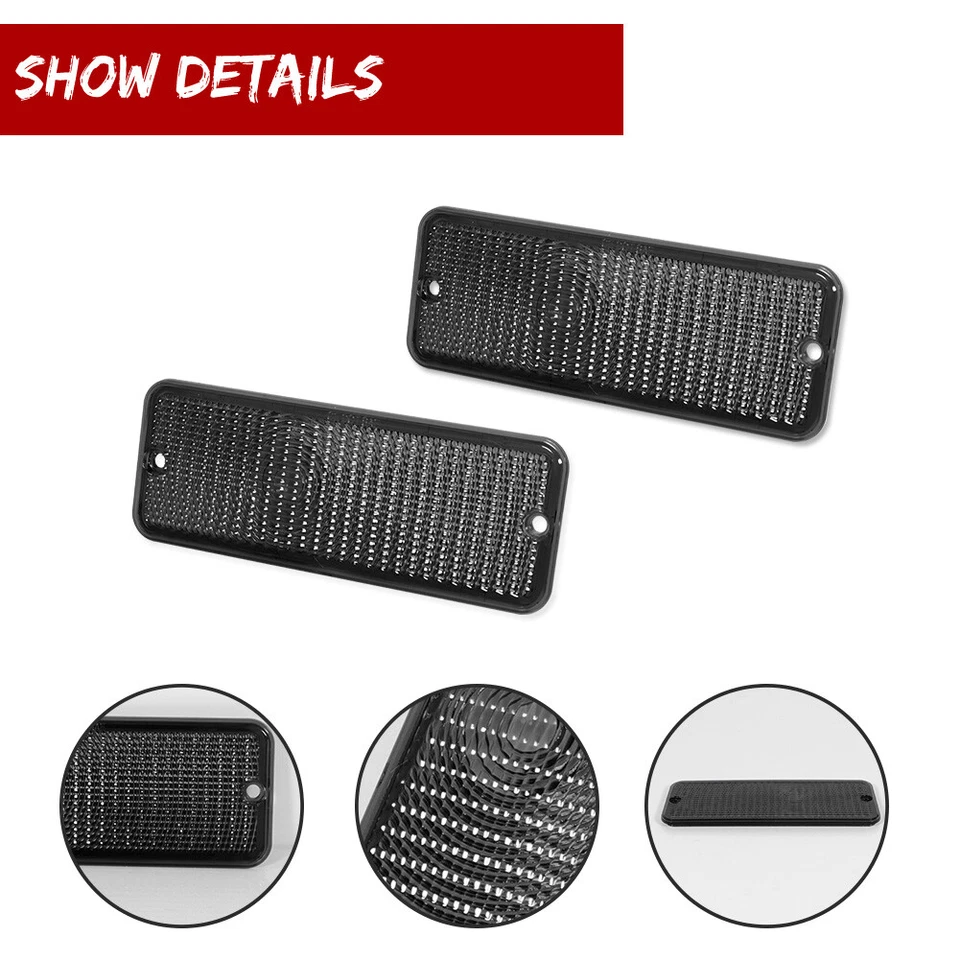 Par de lentes de señal de giro izquierda derecha izquierda derecha Ford F-100 F100 74-77 #906-SET Foto 3 de 4