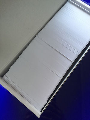 20PCS Vuoto Pianura Bianco CR80 Inkjet PVC Carta Di - Foto 2