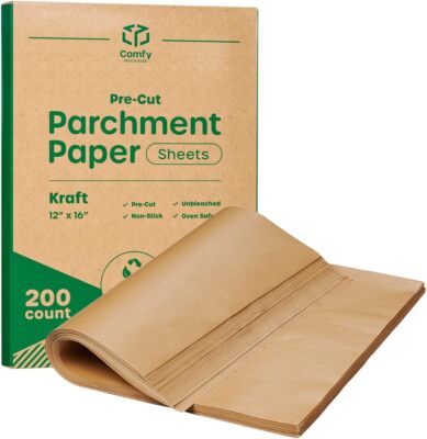 Kraft Baking Parchment Paper Sheets 12X16 Non Stick For Baking
