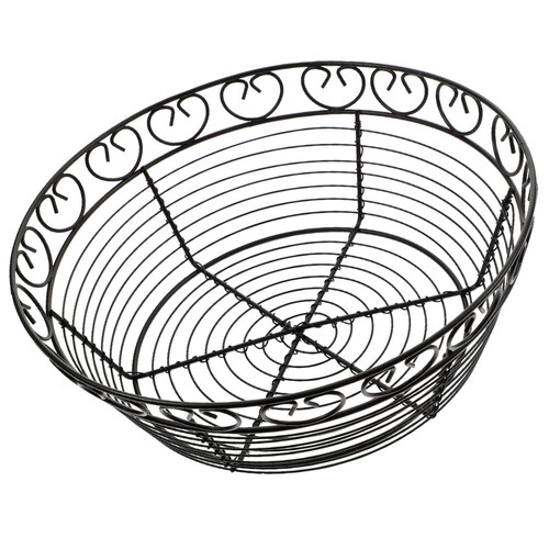 Corbeille à Fruits Ronde Soulnioi En Métal Noir – Panier Design Aéré Pour Fruits, Légumes, Pain Et Décoration Cuisine