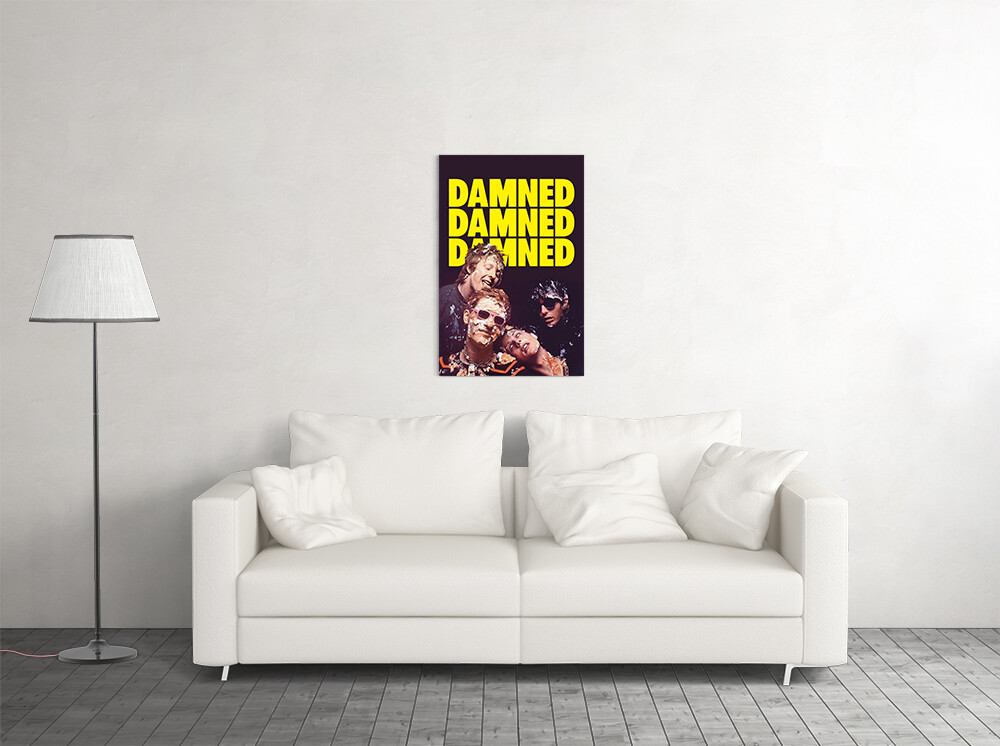 The Damned English Punk Rock Band Art Wall Indoor Room Poster