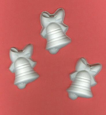 Christmas bell plaster of Paris painting project. Set of 12! (Candle)