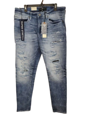 Jordan Craig Legacy Edition Blue Ripped Denim Men's Skinny Jeans