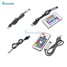 24/17/3 Keys USB Led Strip IR RF Remote Contr...