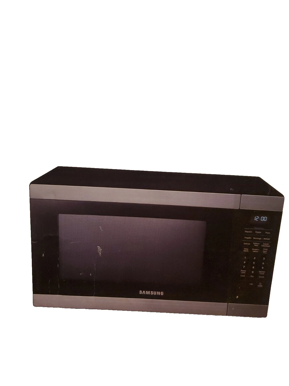 Microondas de Acero Inoxidable Negro Samsung