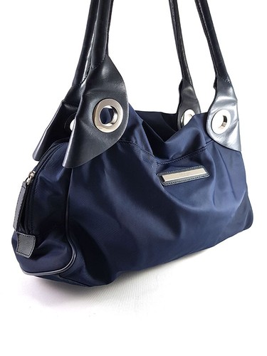 Calvin Klein Blue Nylon Tote Handbag - Picture 4 of 9