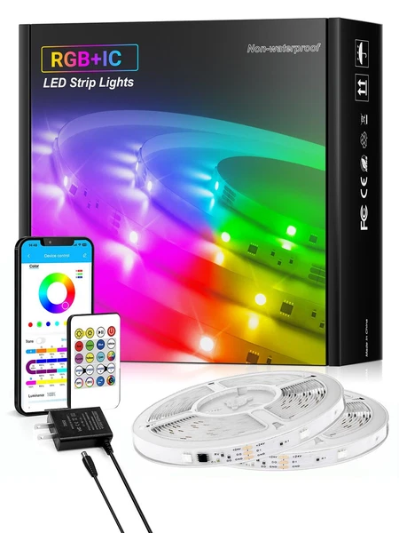 100FT RGB LED Strip Lights with Remote Control - Image 2