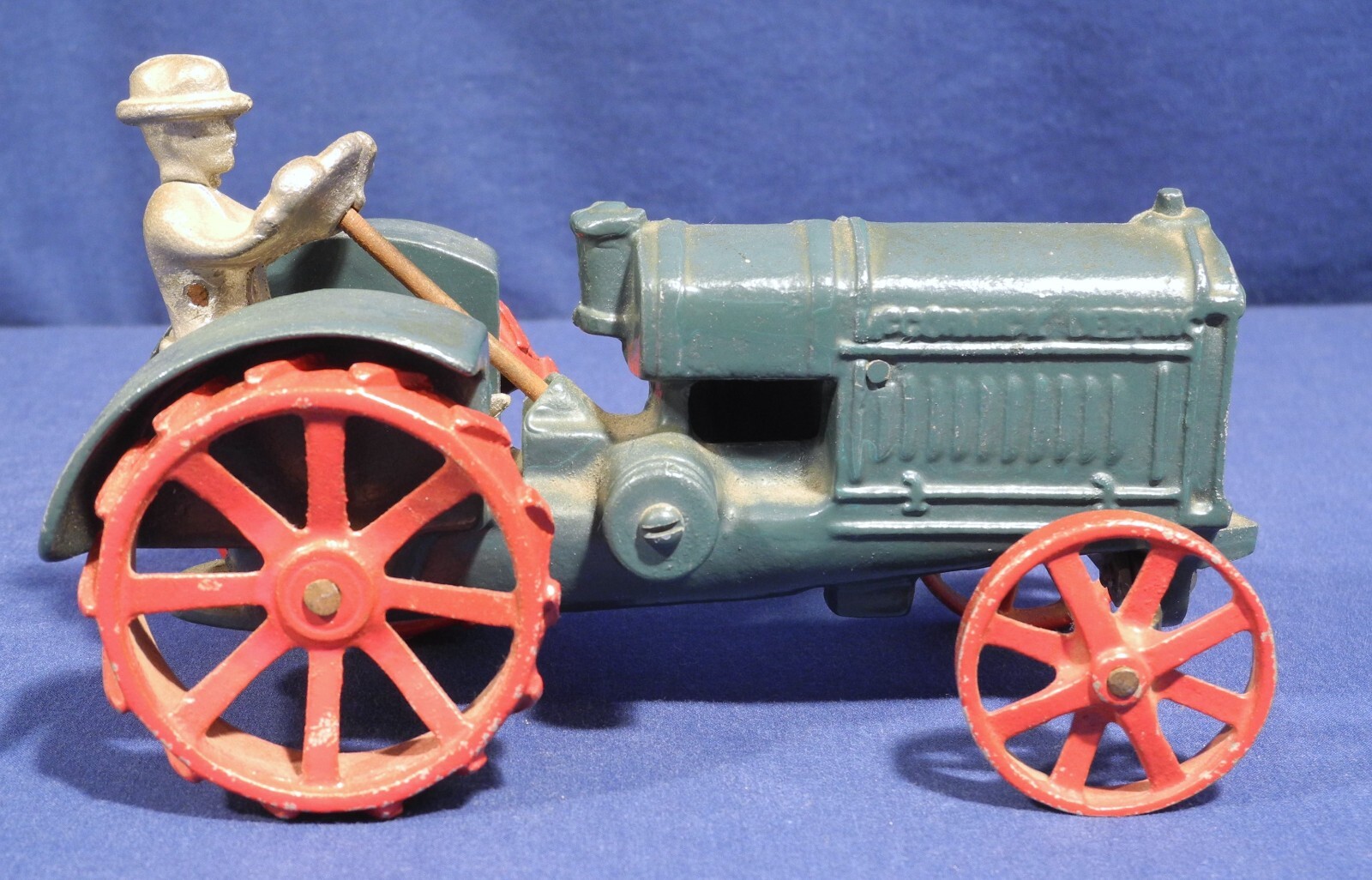 Vintage McCormick Deering Cast Iron Toy Tractor 4-1/4" Tall Excellent Condition