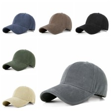 Unisex Erwachsene Gewaschener Denim Baseball ...