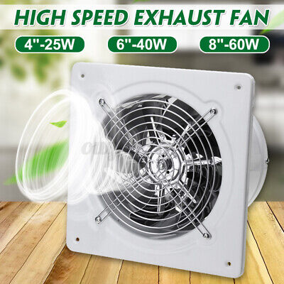 4/6/8" 110/220V Inline Duct Booster Fan Ventilation Extractor Exhaust Air Blower 