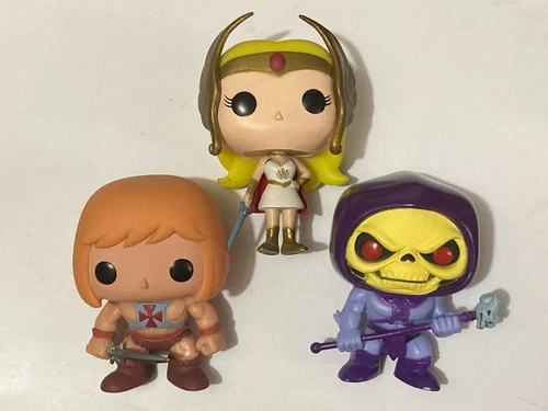 Funko Pop Loose Masters of the Universe Lot 17 He-Man 18 She-Ra 19 Skeletor