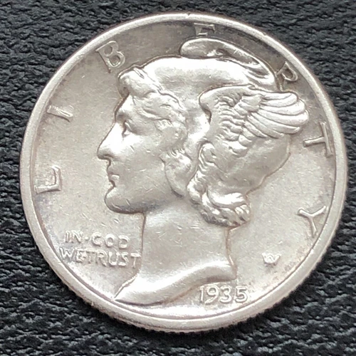 1935 Mercury Dime 10c High Grade UNC #33264