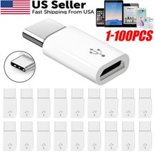 Lot USB 3.1 Type C Female to Micro USB Male Adapter Converter Connector USB-C