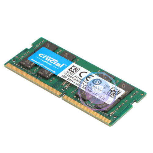 Crucial 16GB DDR4 3200MHz SODIMM PC4-25600 Laptop 1.2V Memory RAM CT16G4SFD832A - Afbeelding 1 van 6