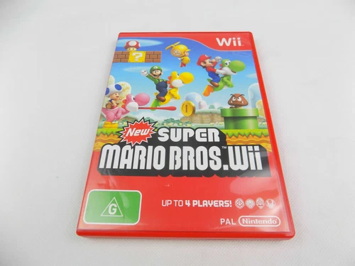Mint Disc Nintendo Wii New Super Mario Bros. Wii U Comp. - Inc Manual