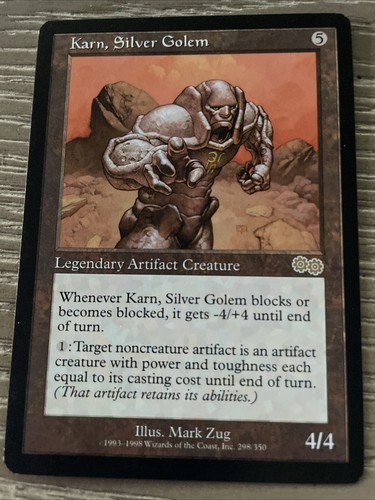 Karn, Silver Golem Urza's Saga NM MTG Free Ship Magic: The Gathering