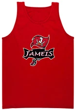 RED Jameis Winston Tampa Bay Buccaneers "Bucs Logo" jersey shirt TANK-TOP