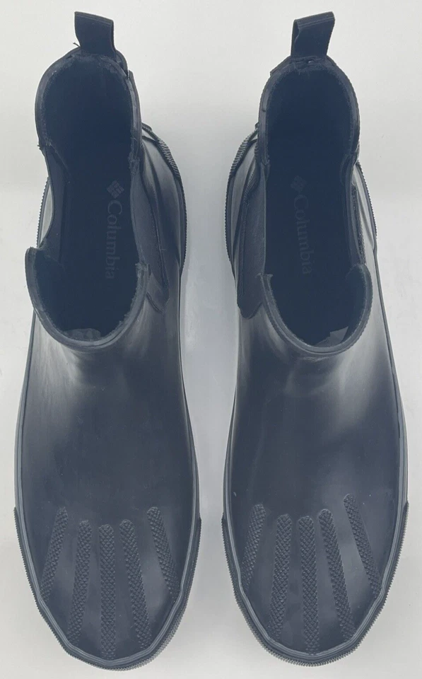 Columbia Hombres Goodlife Chelsea WP Botas de Goma de Lluvia Negras BM5994-010 Talla 12 Nuevas sin Caja Foto 3 de 4