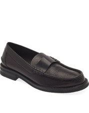  750 PEDRO GARCIA STINA CLASSIC PENNY LOAFER LEATHER BLACK 39.5 DB35 