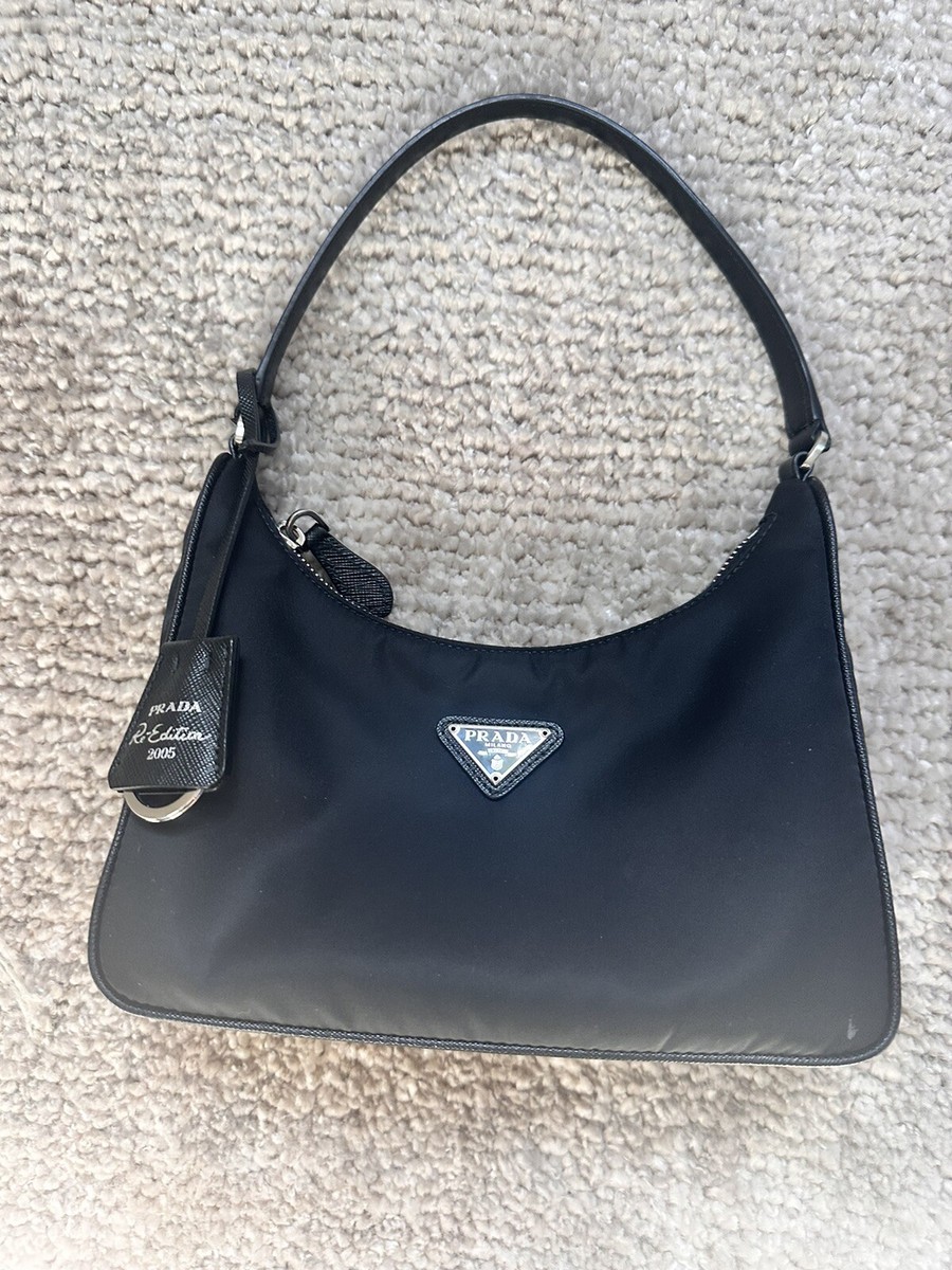 Prada Re-Edition 2005 Hobo with Saffiano Leather Handle Mini Prada Re-Edition 2005 Hobo with Saffiano Leather Handle Mini