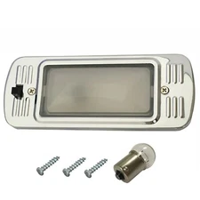 1947~1955 Chevy Pickup Dome Light Assembly Chrome Base w/ 6 &12 Volt Bulbs LP51