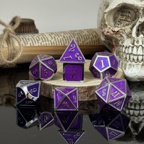 Metal dice set, board game multi-sided dice dnd Dungeons and Dragons, solid dice - Picture 36 of 72