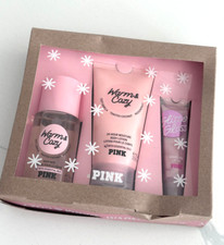 Victoria's Secret PINK Warm  Cozy Set:Body Mist, Body Lotion, Sparkling Lip Oil
