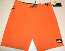 NEW Quiksilver swim board shorts Highline Kaimana sz 30 x 20" orange