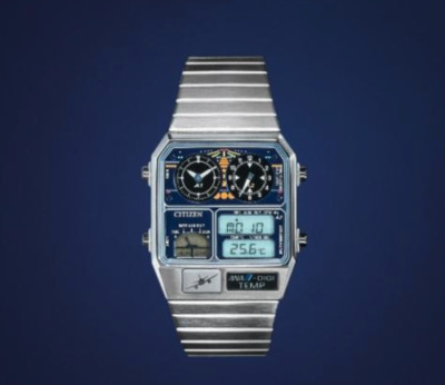 最終値下げ　CITIZEN ANA-DIGI TEMP CITIZEN ANA-DIGI TEMP Reproduction Model Watch Silver JG2101