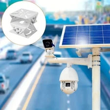 CCTV Security Camera 3-Axis Joint Mount, Metal Universal Joint Brack (White)