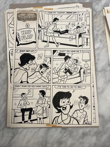 Archie Comics Original Art - Jughead’s Jokes #29 1967 Near Full Issue - 28 Pages - Picture 23 of 24